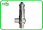 Válvula de escape de pressão sanitária da solda de extremidade com configuração do retorno da mola, leve abertura