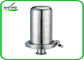 Tri válvula de escape de pressão sanitária apertada asséptica Rebreather/filtro de ar
