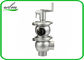 Válvula de desviador manual do desligamento sanitário higiênico de aço inoxidável com pressão de funcionamento da barra 0-10